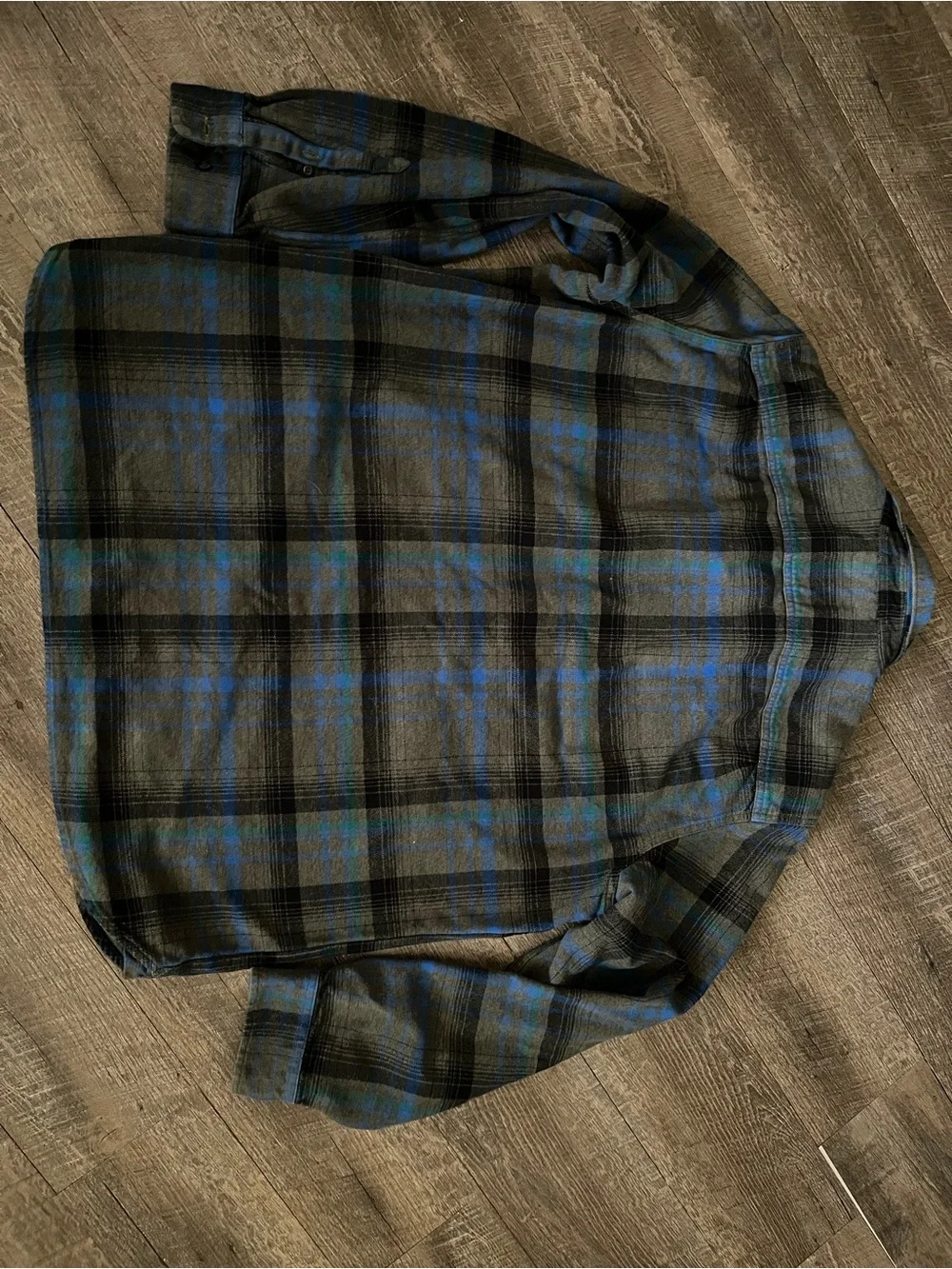 The North Face Men's Plaid Shirt Jacket in Blue and Black